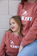 Bee Kind Children's Sweatshirt : Red