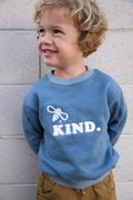 Bee Kind Children's Sweatshirt : Blue