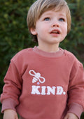 Bee Kind Children's Sweatshirt : Red