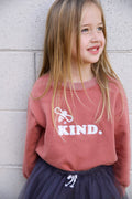 Bee Kind Children's Sweatshirt : Red