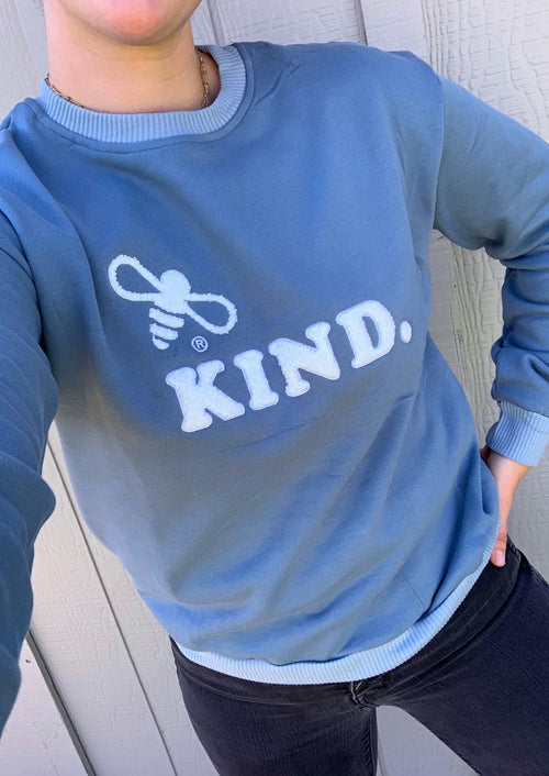 Bee Kind Sweatshirt : Blue