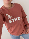 Bee Kind Sweatshirt : Red