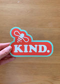 Bee Kind Sticker : Red/Blue