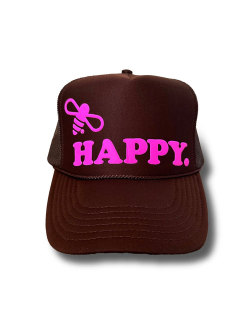 Bee Happy : Brown/Pink