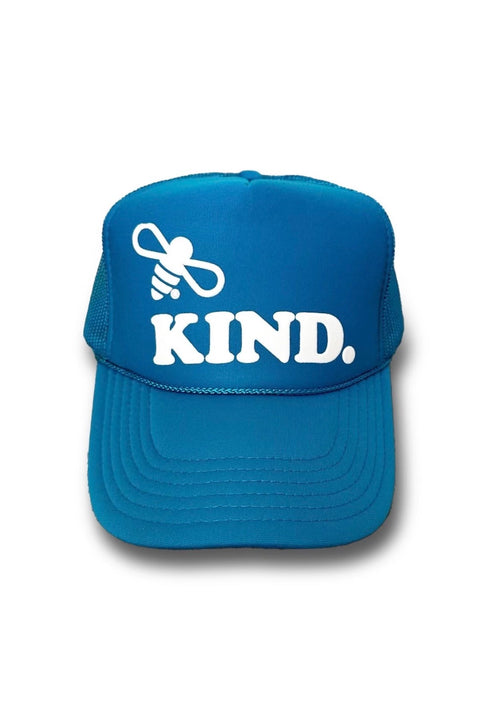 Bee Kind Trucker : Blue/White