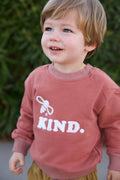Bee Kind Children's Sweatshirt : Red