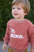 Bee Kind Children's Sweatshirt : Red