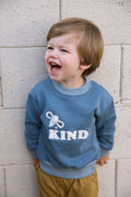 Bee Kind Children's Sweatshirt : Blue