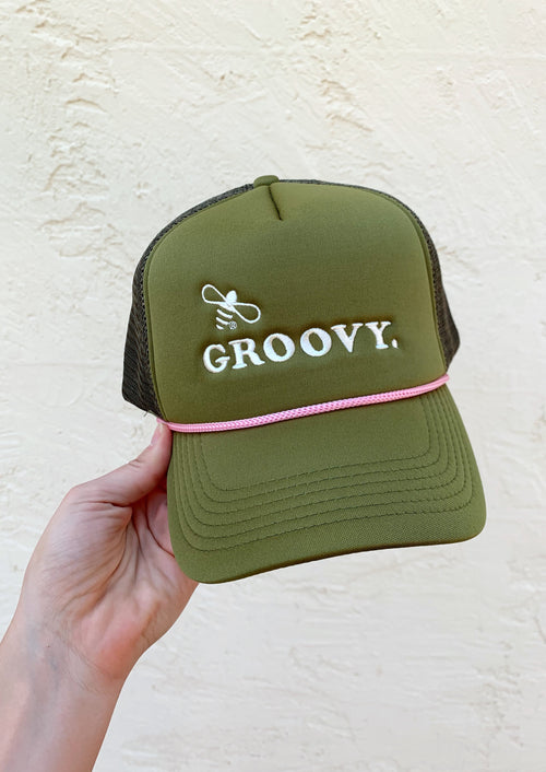 Bee Groovy Trucker Hat