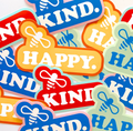 Bee Kind Sticker : Red/Blue